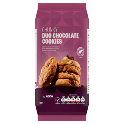 Asda Chunky Duo Chocolate Cookies